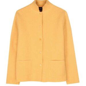 Eileen Fisher boiled wool jacket yellow M